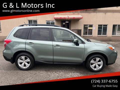 2015 Subaru Forester for sale at G & L Motors Inc in New Kensington PA