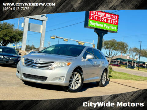 2011 Toyota Venza for sale at CityWide Motors in Garland TX