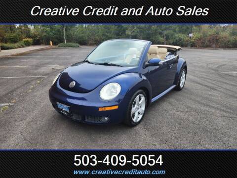 2007 Volkswagen New Beetle Convertible for sale at Creative Credit & Auto Sales in Salem OR