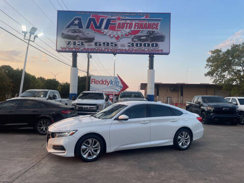 2019 Honda Accord for sale at ANF AUTO FINANCE in Houston TX