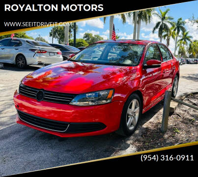 2014 Volkswagen Jetta for sale at ROYALTON MOTORS in Plantation FL