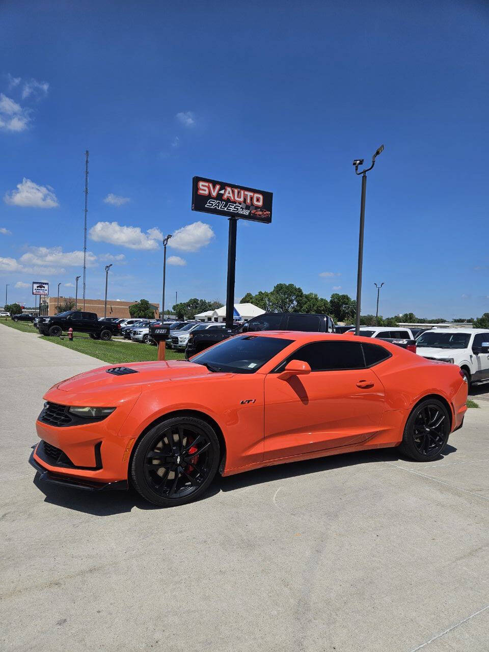 Orange 2021 Chevrolet Camaro LT1 LT1 2dr Coupe 1
