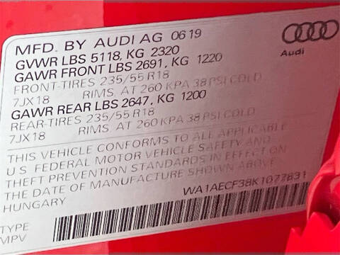 2019 Audi Q3 quattro Premium 45 TFSI