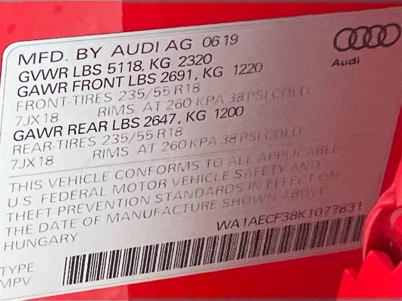 2019 Audi Q3 quattro Premium 45 TFSI