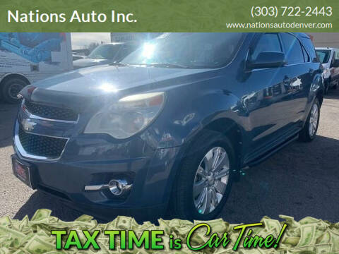 2011 Chevrolet Equinox for sale at Nations Auto Inc. in Denver CO