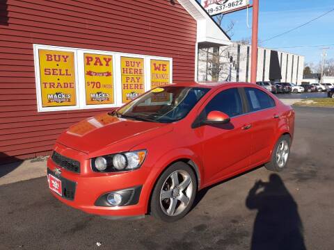 2012 Chevrolet Sonic for sale at Mack's Autoworld in Toledo OH