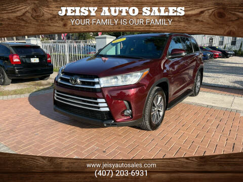2017 Toyota Highlander for sale at JEISY AUTO SALES in Orlando FL