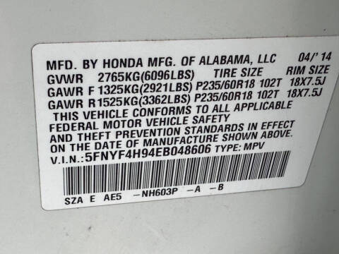 2014 Honda Pilot Touring