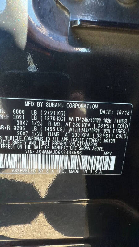 2019 Subaru Ascent Limited 8-Passenger