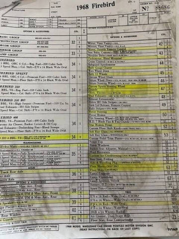 1968 Pontiac Firebird