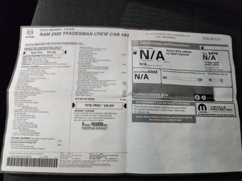 2020 RAM 2500 Tradesman