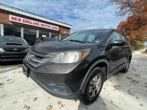 2013 Honda CR-V for sale at New England Motor Cars in Springfield MA