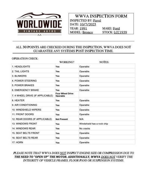 1991 Ford Bronco