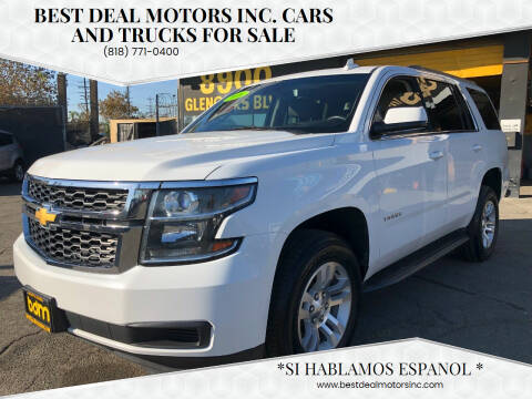 2016 Chevrolet Tahoe for sale at BEST DEAL MOTORS  INC. CARS AND TRUCKS FOR SALE in Sun Valley CA