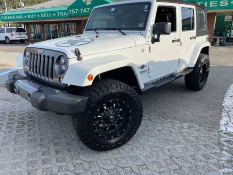 2015 Jeep Wrangler Unlimited for sale at United Auto Corp in Virginia Beach VA