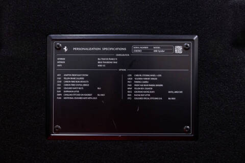 2019 Ferrari 488 Spider