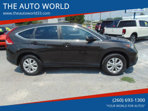 2014 Honda CR-V for sale at THE AUTO WORLD in Churubusco IN