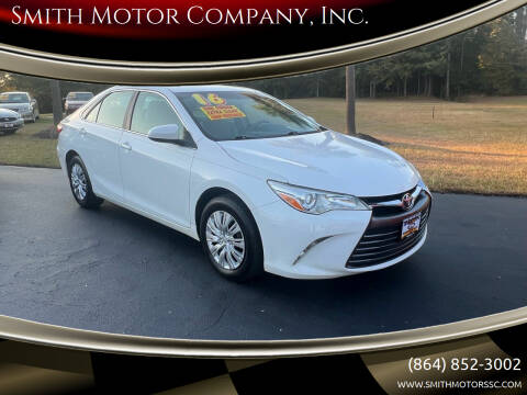 2016 Toyota Camry for sale at Smith Motor Company, Inc. in Mc Cormick SC