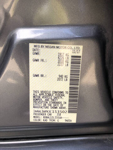 2018 Nissan Altima 2.5 S