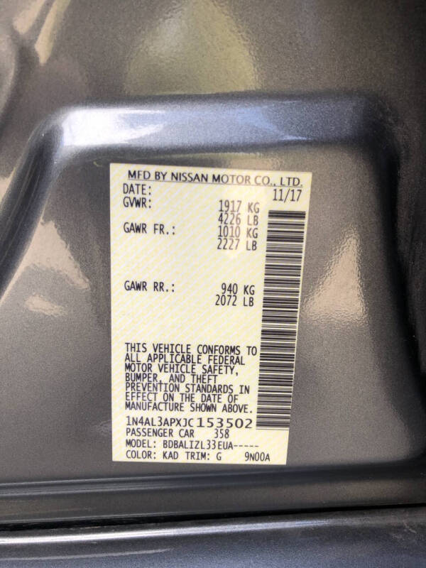 2018 Nissan Altima 2.5 S