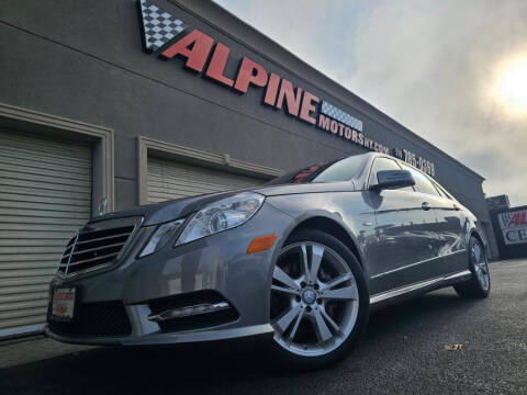 2012 Mercedes-Benz E-Class for sale at Alpine Motors Certified Pre-Owned in Wantagh NY