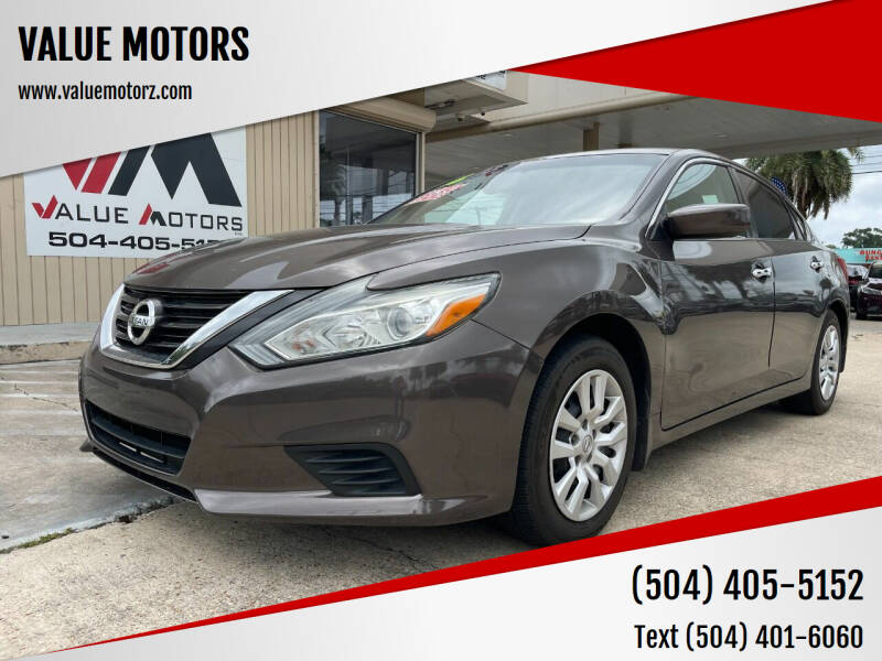 2016 Nissan Altima for sale at VALUE MOTORS in Marrero LA