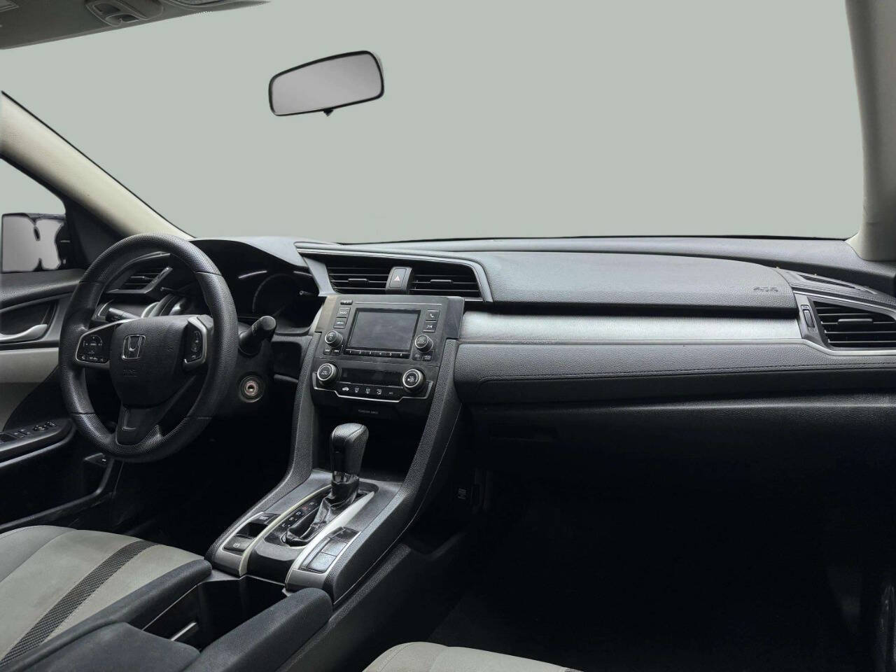 2018 Honda Civic LX 4dr Sedan CVT - Gray exterior view 7