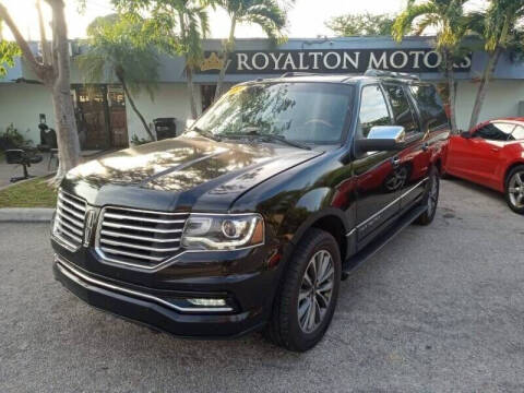 2017 Lincoln Navigator L for sale at ROYALTON MOTORS in Plantation FL