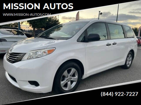 2017 Toyota Sienna for sale at MISSION AUTOS in Hayward CA