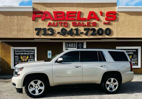 2015 Chevrolet Tahoe for sale at Fabela's Auto Sales Inc. in South Houston TX