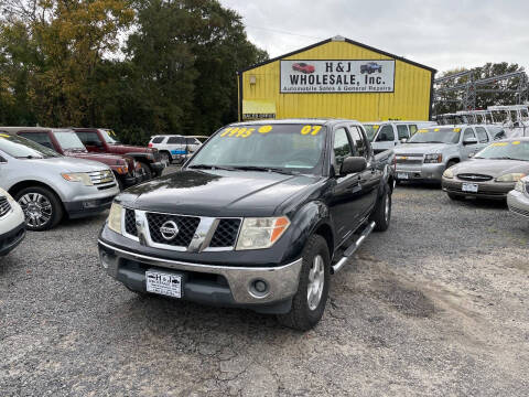 2007 Nissan Frontier for sale at H & J Wholesale Inc. in Charleston SC