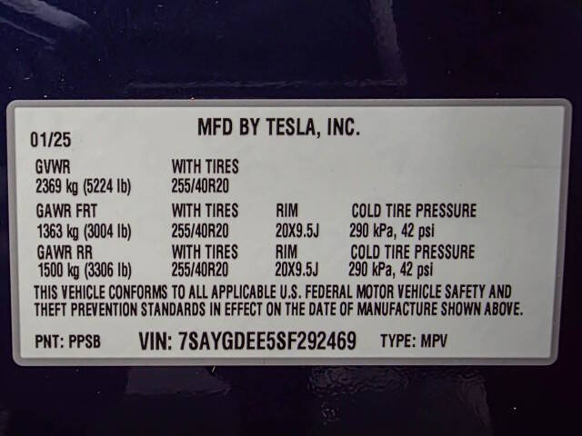 2025 Tesla Model Y Long Range