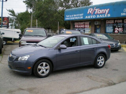 2013 Chevrolet Cruze for sale at R Tony Auto Sales in Clinton Township MI