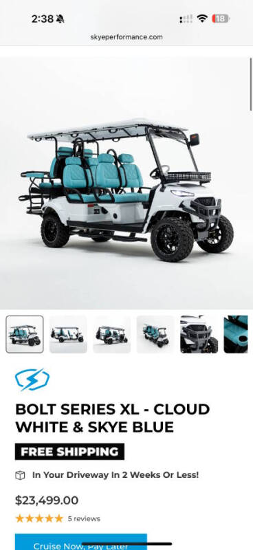 2024 Skye Performance Bolt Series XL