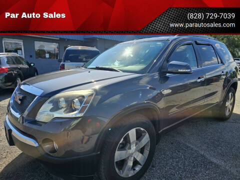 2011 GMC Acadia for sale at PAR Auto Sales in Granite Falls NC