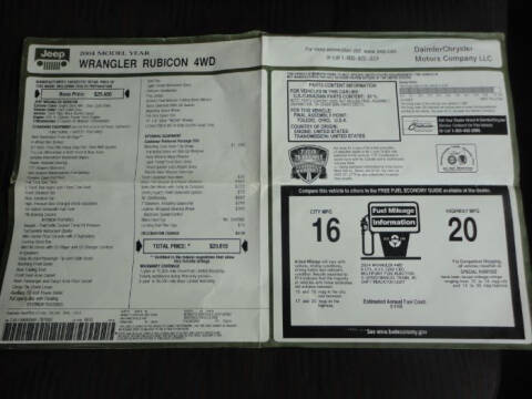 2004 Jeep Wrangler Rubicon