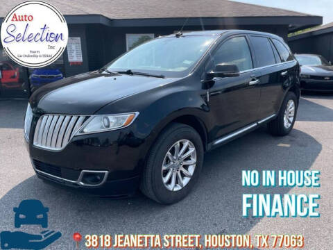 2014 Lincoln MKX for sale at Auto Selection Inc. in Houston TX