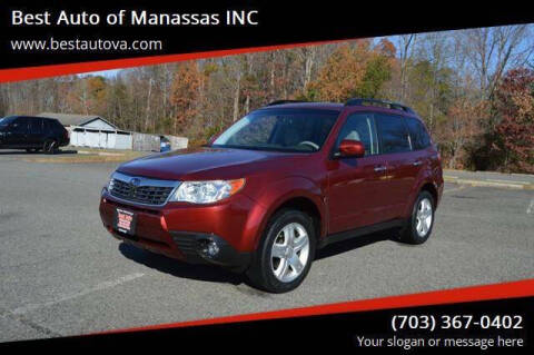 2010 Subaru Forester for sale at Best Auto of Manassas INC in Manassas VA