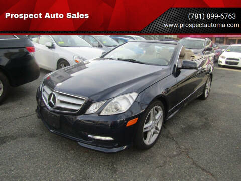 2013 Mercedes-Benz E-Class for sale at Prospect Auto Sales in Waltham MA