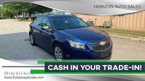 2012 Chevrolet Cruze for sale at Horizon Auto Sales in Raleigh NC
