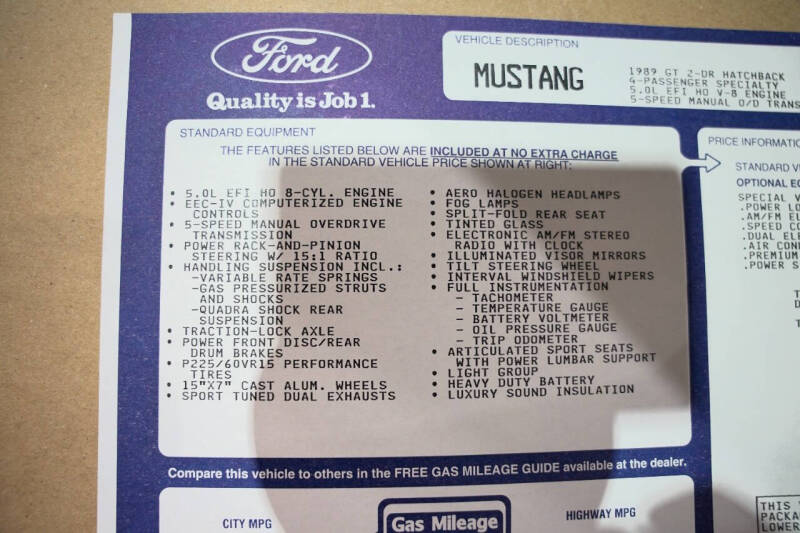 1989 Ford Mustang GT