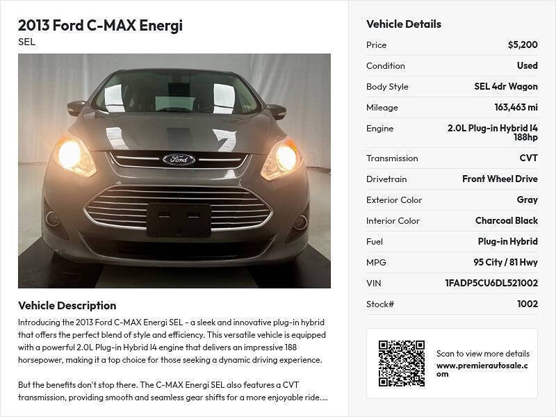 2013 Ford C-MAX Energi SEL
