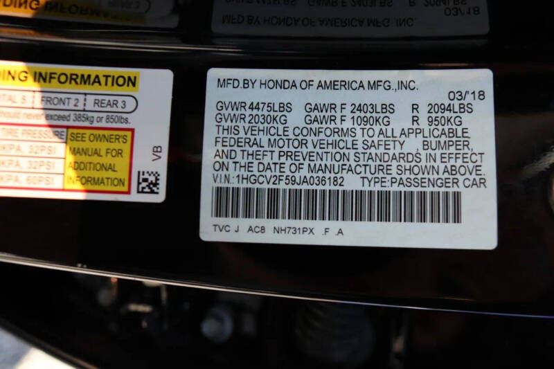 2018 Honda Accord EX-L