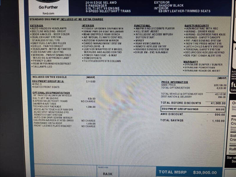 2016 Ford Edge SEL