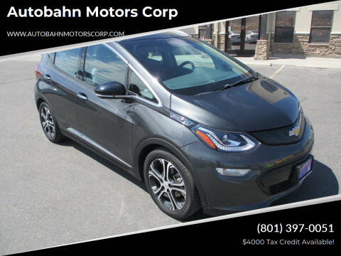 2018 Chevrolet Bolt EV for sale at Autobahn Motors Corp in North Salt Lake UT