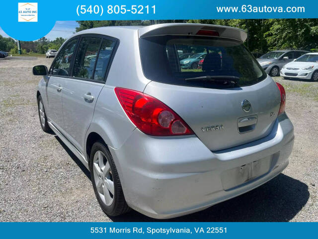 2011 Nissan Versa for sale at 63 Auto Inc in Spotsylvania, VA