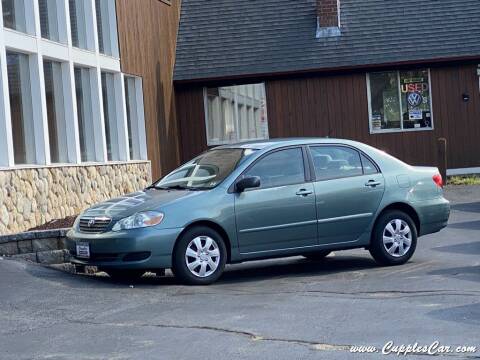2007 Toyota Corolla for sale at Cupples Car Company in Belmont NH