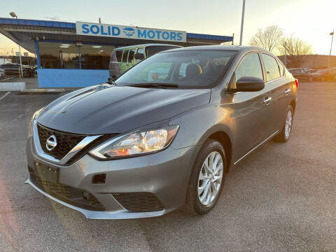 2019 Nissan Sentra for sale at SOLID MOTORS LLC in Garland TX