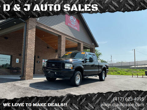 2003 Ford F-250 Super Duty for sale at D & J AUTO SALES in Joplin MO