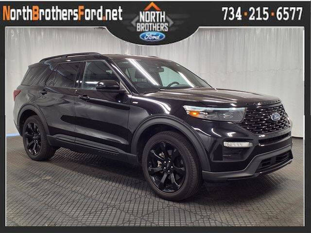 Black 2024 Ford Explorer ST-Line AWD ST-Line 4dr SUV 1